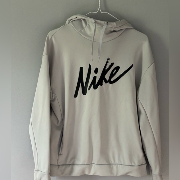 Nike Tops - Nike Hoodie Small Women’s Light Gray great condition. High neck. Hooded. Pockets